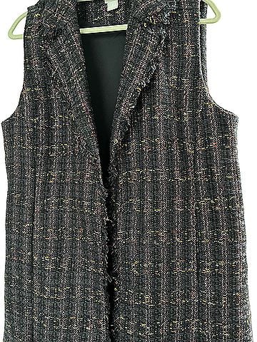 Chico's chico’s navy tweed Vest (view 1)
