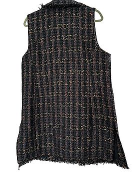 Chico's chico’s navy tweed Vest (view 2)