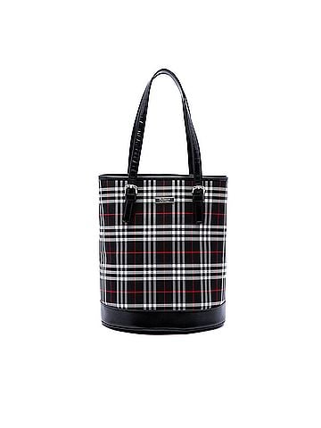 Burberry House Check Canvas Bucket Bag (view 1)