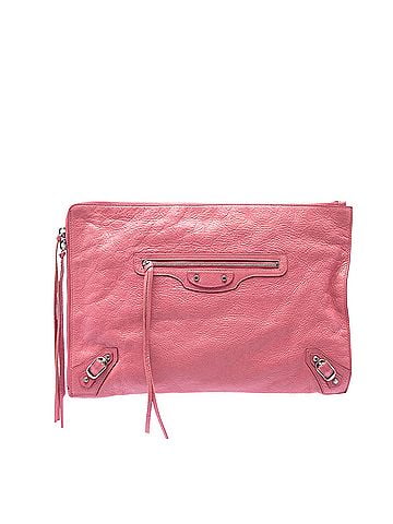Balenciaga Lambskin Motocross Classic Zip Around Flat Clutch (view 1)