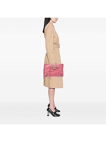 Balenciaga Lambskin Motocross Classic Zip Around Flat Clutch (view 2)
