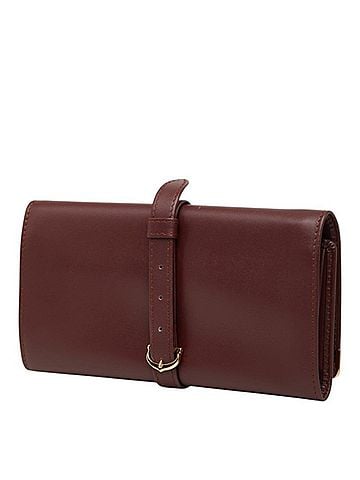 Cartier Cartier Must Line Accessory Case, Multi-Purse, Handbag, Pouch, Wine Red Leather, Women's, CARTIER (view 2)