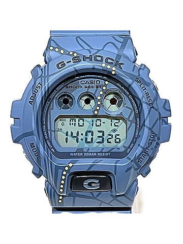 Casio Casio G-SHOCK watch, total weight 67.6g, resin case, quartz movement, blue dial, DW-6900SBY (view 1)