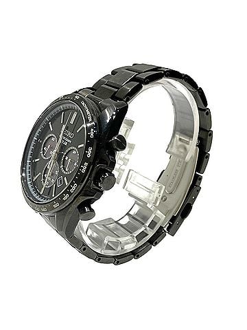 Seiko Seiko SEIKO Selection wristwatch, total weight 127.8g, stainless steel, radio-controlled solar power, black dial, SBPY169 V175-0FA0 (view 2)