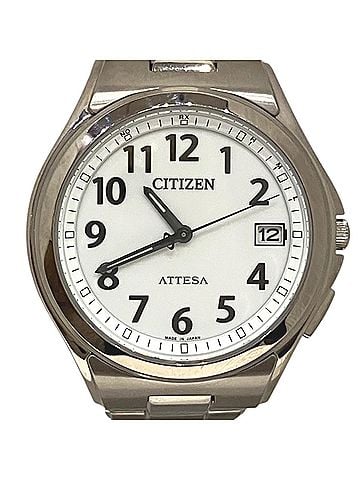 Citizen Citizen Attesa Eco-Drive Watch, Total Weight 77.4g, Titanium, Radio-Controlled Solar, White Dial, ATD53-2847 H110-T011331 (view 1)
