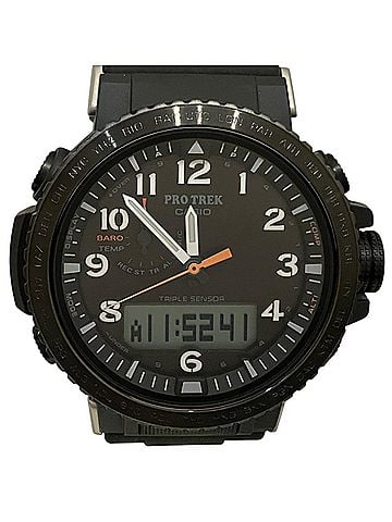 Casio Casio Pro Trek Climber Line Watch, Total Weight 68.8g, Stainless Steel &amp; Resin, Radio-Controlled Solar Powered, Black Dial, PRW-50Y-1AJF (view 1)