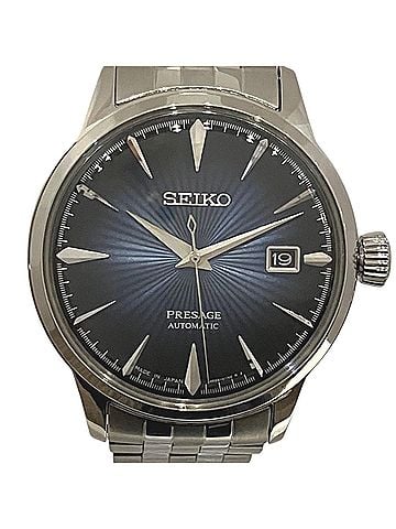 Seiko Seiko Presage Cocktail Time Watch, Total Weight 123.8g, Stainless Steel, Automatic Winding, Blue Moon Dial, SARY123 4B35-01T0 (view 1)