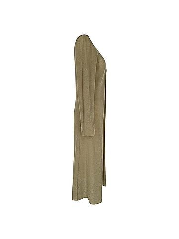 Jil Sander Jil Sander Knitted Open Long Cardigan in Beige Cashmere (view 2)