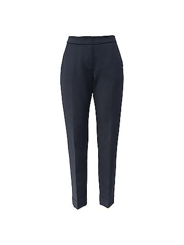 Giorgio Armani Armani Collezioni Trouser Pants in Navy Blue Cotton (view 1)