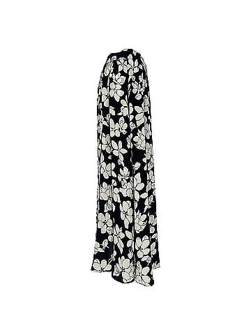 Carolina Herrera Carolina Herrera Floral-Print Mid Skirt in Black Viscose (view 2)