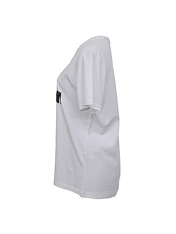 MARNI Marni Flora Graphic T-shirt in White Cotton (view 2)