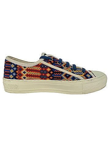 Christian Dior Christian Dior Walk'n'Dior Low-Top Sneakers in Multicolor Canvas (view 1)