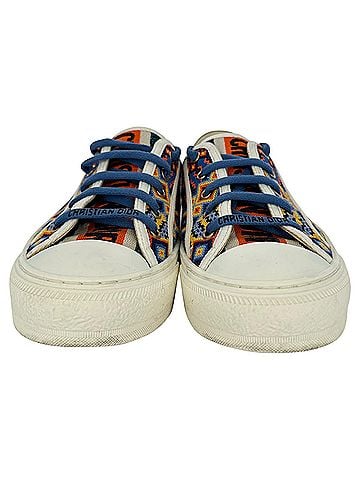 Christian Dior Christian Dior Walk'n'Dior Low-Top Sneakers in Multicolor Canvas (view 2)