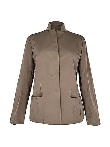 Jil Sander Jil Sander Hidden-Buttoned Blazer with Pockets in Brown Polyester (view 1)