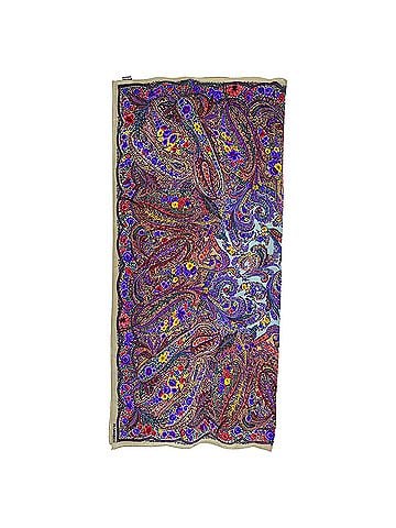 Jil Sander Jil Sander Paisley-Print Scarf in Multicolor Silk (view 1)