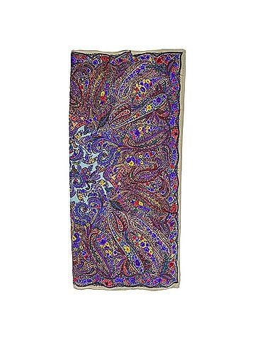 Jil Sander Jil Sander Paisley-Print Scarf in Multicolor Silk (view 2)