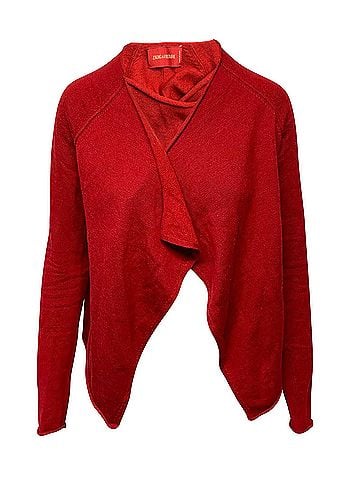 Zadig & Voltaire Zadig &amp; Voltaire Open Front Cardigan in Red Wool (view 1)
