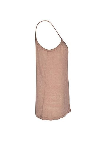 Theory Theory Knitted Tank Top in Pink Linen (view 2)
