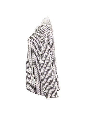 Maje Maje Vido Tweed Cardigan in Multicolor Cotton (view 2)