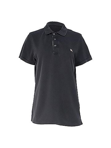 Burberry Burberry House Check Polo Shirt in Black Cotton (view 1)