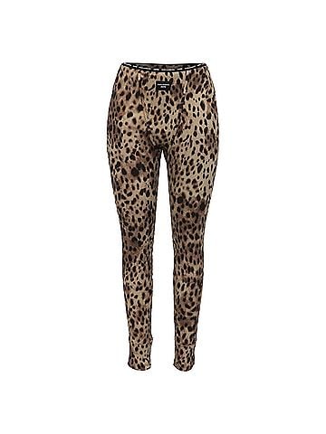 Dolce & Gabbana Dolce and Gabbana Skims Animal Print Leggings in Multicolor Cotton (view 1)