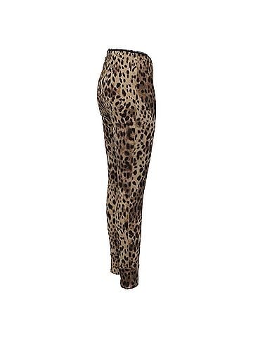 Dolce & Gabbana Dolce and Gabbana Skims Animal Print Leggings in Multicolor Cotton (view 2)