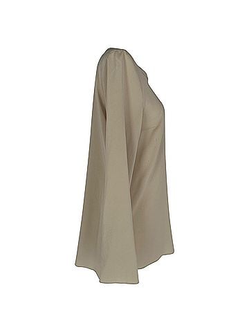 Brunello Cucinelli Brunello Cucinelli Long Sleeve Blouse in Grey Silk (view 2)