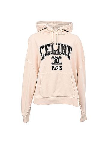 Céline Celine Paris Hoodie in Beige Cotton (view 1)
