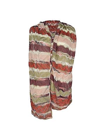 Missoni Missoni Knitted Striped Scarf in Multicolor Wool (view 1)
