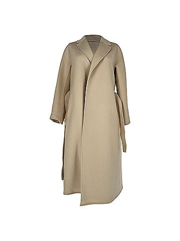 Max Mara 'S Max Mara Belted Coat in Beige Wool (view 2)
