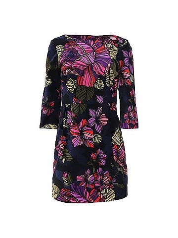 Trina Turk Trina Turk Floral-Print Mini Dress in Multicolor Velvet (view 1)