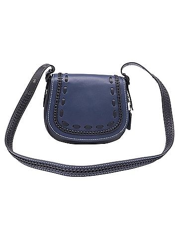 Coach Coach 1941 Saddle 23 Crossbody Bag in Navy Blue Leather (view 1)