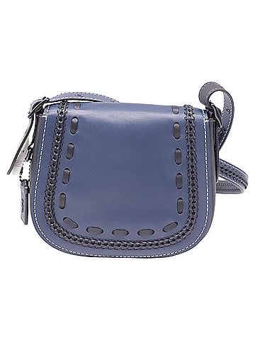 Coach Coach 1941 Saddle 23 Crossbody Bag in Navy Blue Leather (view 2)