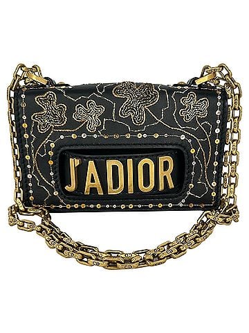 Christian Dior Christian Dior J'Adior Chain Flap Bag in Black Leather (view 1)