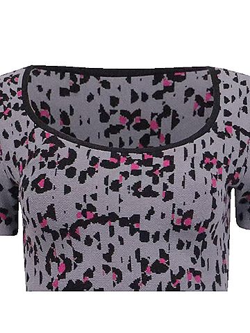 Missoni M Missoni Leopard-Print Mini Dress in Multicolor Viscose (view 2)