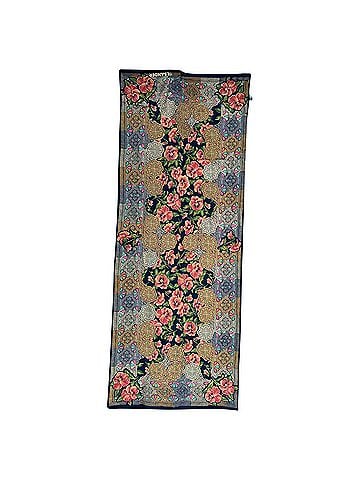 Jil Sander Jil Sander Floral-Print Scarf in Multicolor Silk (view 1)