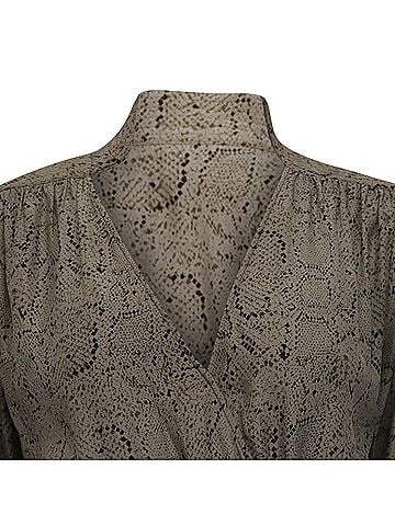 Parker Parker Snakeskin-Print Mini Dress in Beige Silk (view 2)