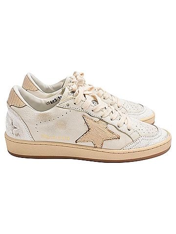 Golden Goose Golden Goose Ball Star Sneakers in White Leather (view 1)