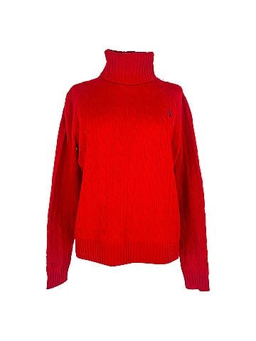Ralph Lauren Polo Ralph Lauren Turtleneck Sweater in Red Wool (view 1)