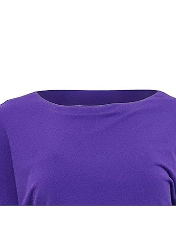 Trina Turk Trina Turk Long Sleeve Mini Dress in Violet Polyester (view 2)