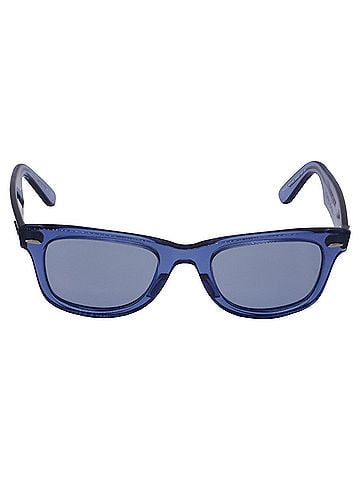 Ray-Ban Ray-Ban RB2140 Wayfarer Square Sunglasses in Blue Acetate (view 1)