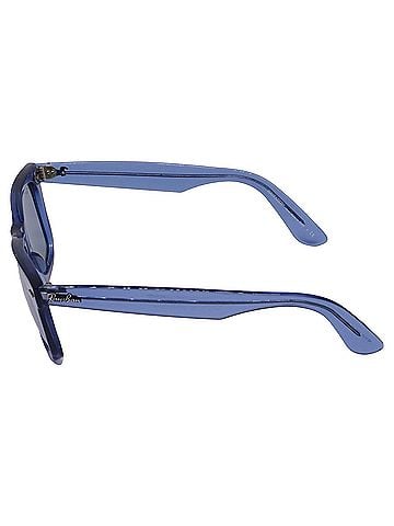 Ray-Ban Ray-Ban RB2140 Wayfarer Square Sunglasses in Blue Acetate (view 2)