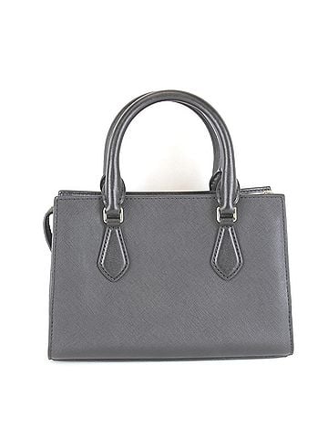 Michael Kors Michael Kors Center Zip Satchel Small Handbag Leather Black Women's (view 2)