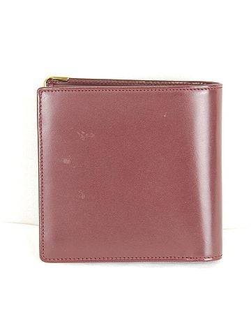 Cartier CARTIER Cartier Bi-fold Wallet Leather Red Women's (view 2)