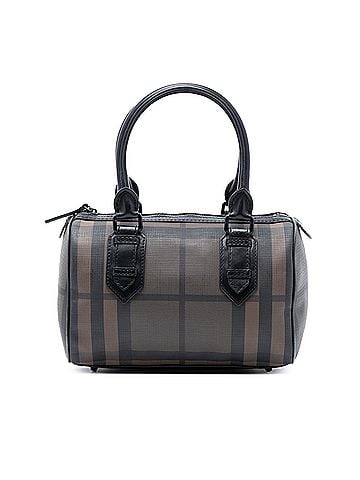 Burberry Smoke Check Coated Canvas Chester Boston Bag (view 1)