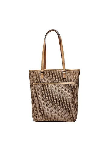 Christian Dior Christian Dior Dior Trotter Oblique Tote Bag, Shoulder One-Shoulder Beige Canvas Leather Jacquard, Women's (view 1)