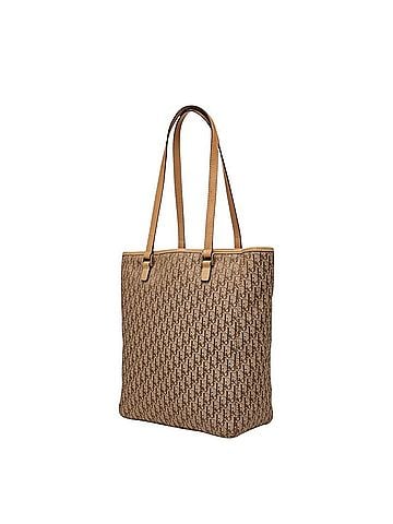 Christian Dior Christian Dior Dior Trotter Oblique Tote Bag, Shoulder One-Shoulder Beige Canvas Leather Jacquard, Women's (view 2)