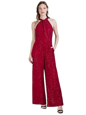 Julia Jordan Sequin Lace Jumpsuit (view 1)
