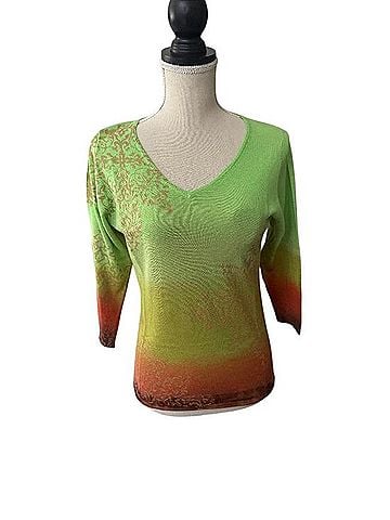 Marika Charles Lightweight Colorful Silk &amp; Cashmere Sweater Pullover Sweater (view 1)
