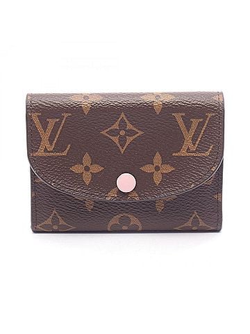 Louis Vuitton Louis Vuitton Portemonnaie Rosalie Wallet/Coin Purse, Leather, Monogram Pattern, Women's, Brown/Pink, M62361 (view 1)